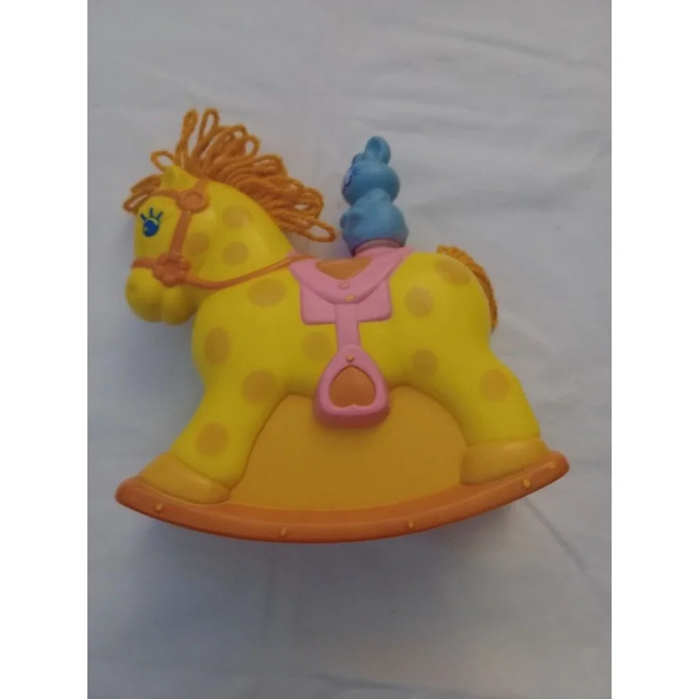 Vintage 1981 Mattel Rock-a-Bye Pony Musical Crib Rail Toy Rocking Horse Works